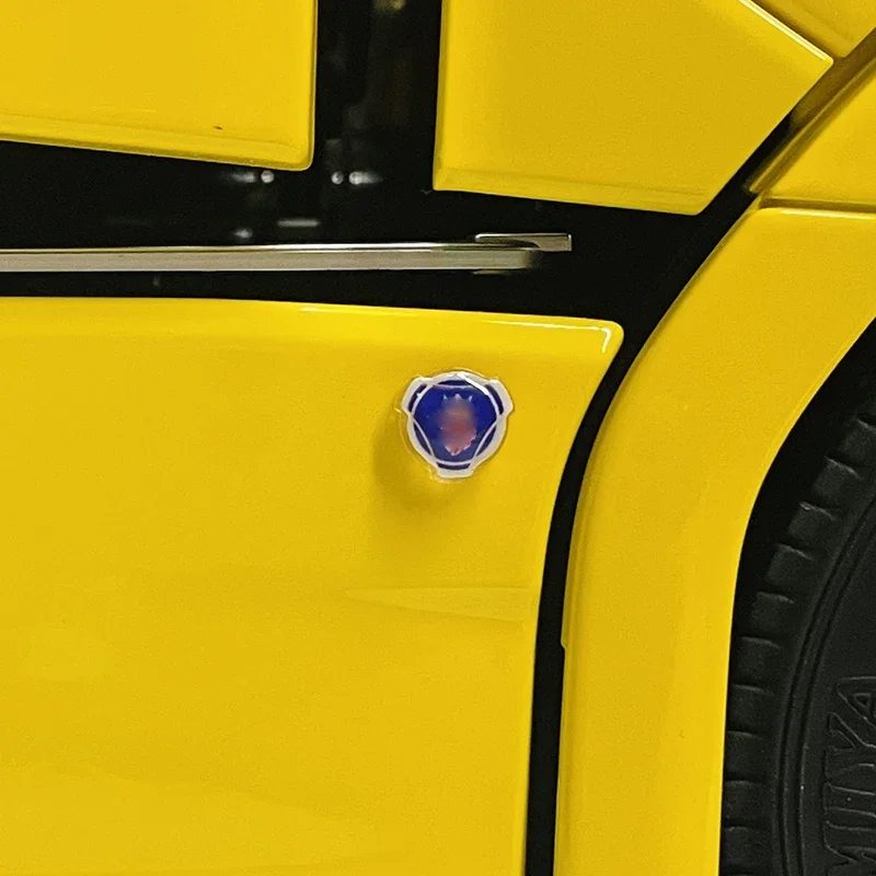 1:14e schaal LED-simulatie lichtgevend kristal auto-logo licht decoratie voor Tamiya RC vrachtwagen SCANIA 770S 6x4 56368 56371 56379