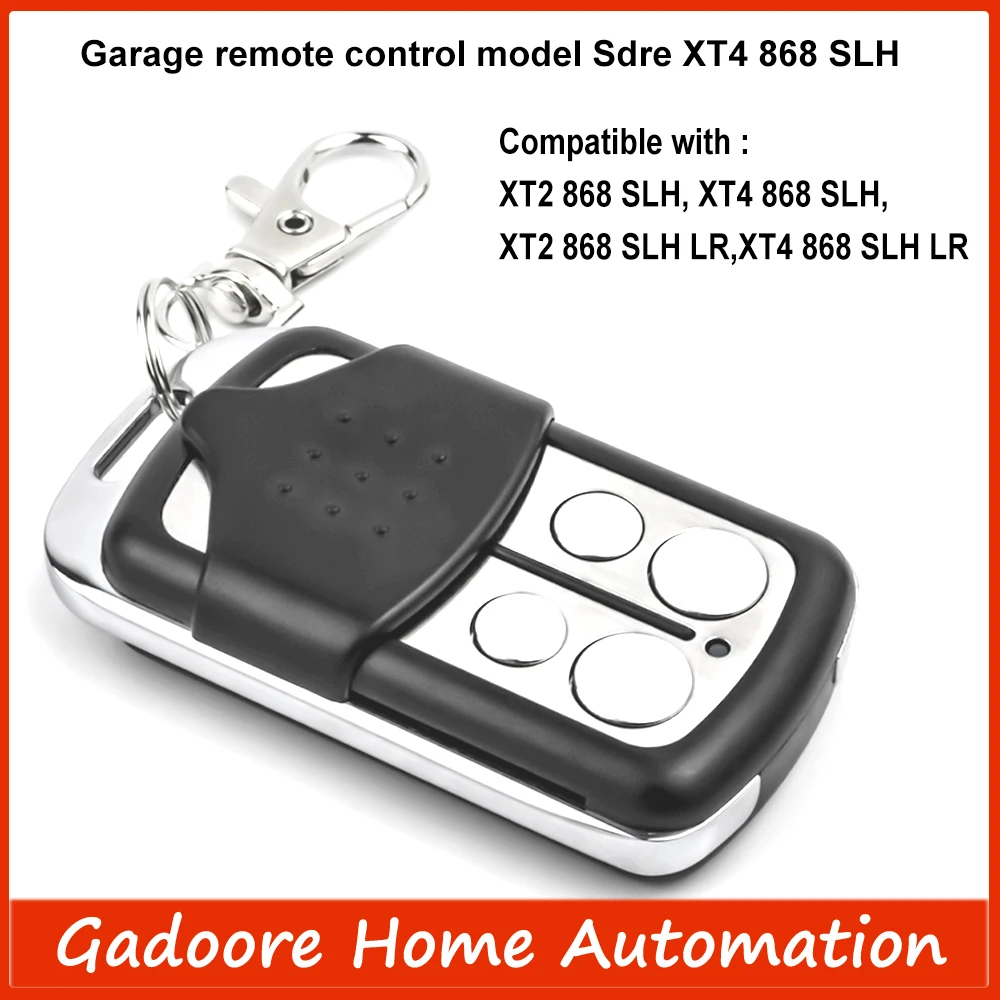 Gadoore XT2 XT4 868 SLH LR Garage Door Remote Compatible with 868Mhz Frequency XT2 XT4 868 SLH, XT2 XT4 868 SLH LR