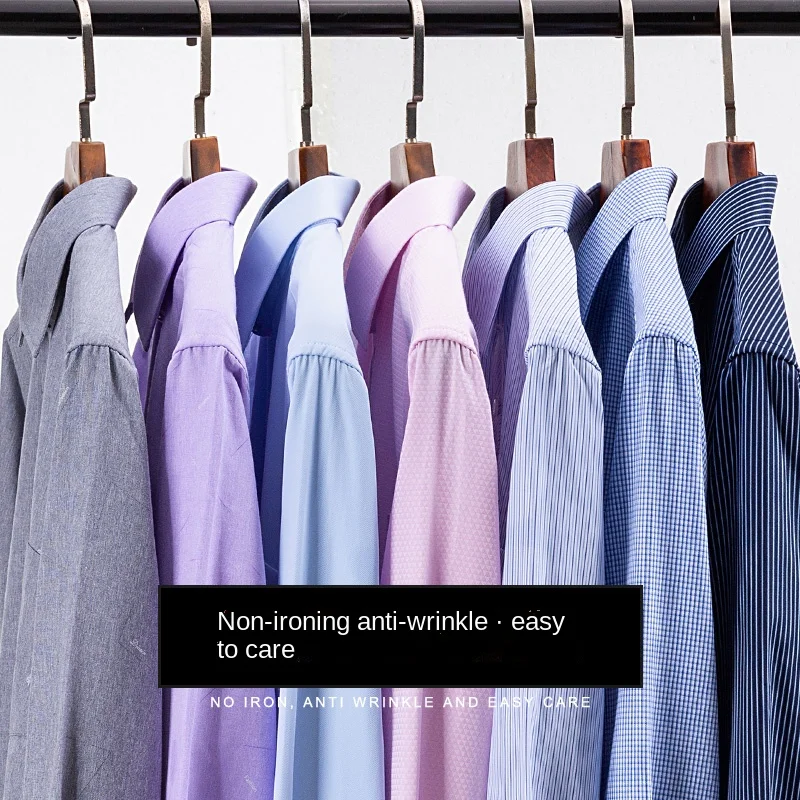 Mens Print Dress Shirt Long Sleeve Spring Casual Stripe Soft Button Down Slim Fit Trip Daily Office Menswear Camisa Social Shirt