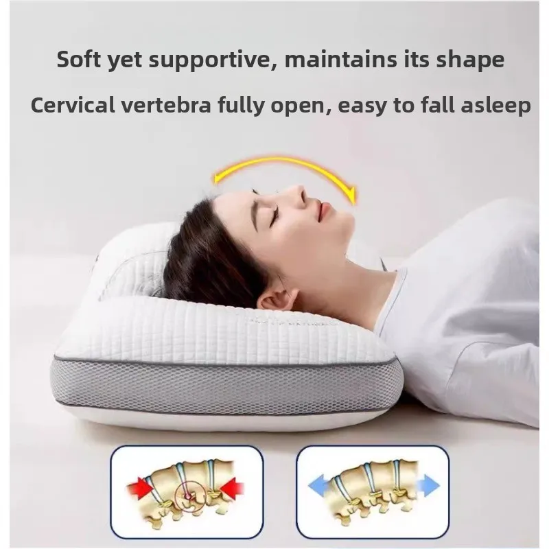 Memory Foam Neck Pillow Inflatable Travel Cervical Support for Sleep Comfort Ergonomic Rest
