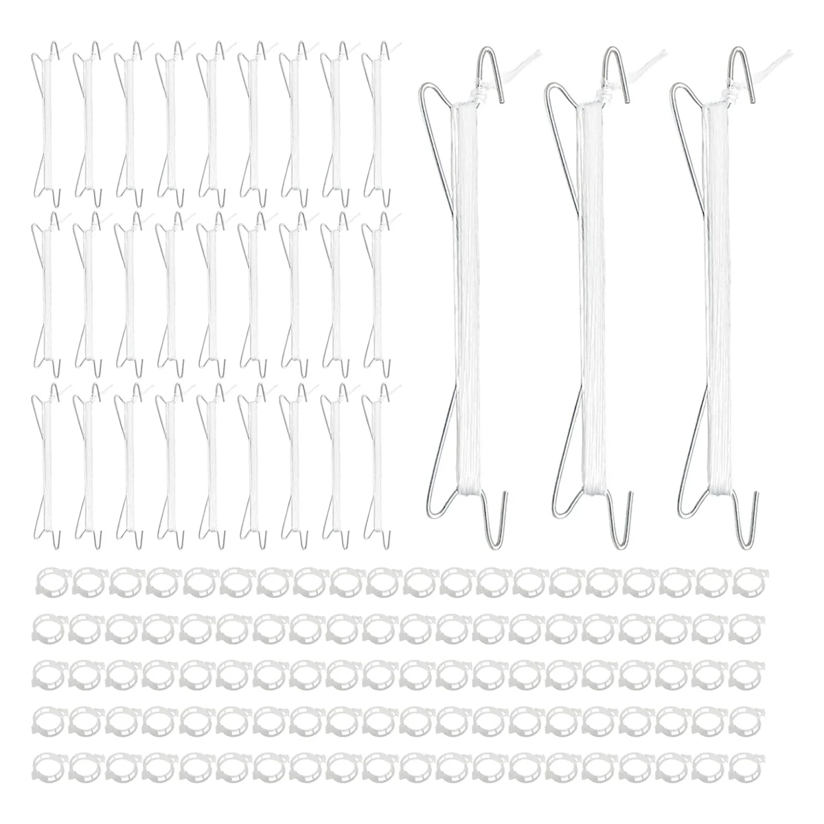AT53 Tomato Hooks with String,Plant Support Clips,Tomato Support Hook for Climbing Plants,Tomato Holder Hooks