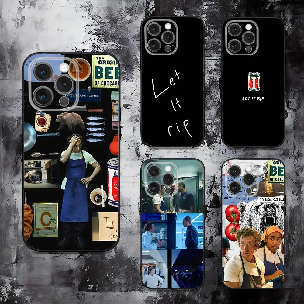 

The B-Bear Let It Rip Phone Case For iPhone 16,15,14,13,12,11,Pro,Max,Plus,X,XS,SE,E,Mini,Soft Silicone Black Case