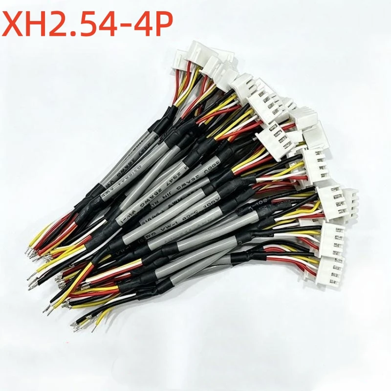 5PCS Xh2.54mm Shielded Audio Cable 4P Signal Connecting Cable 1m/1000/600mm Double-ended Terminal Cable 50cm