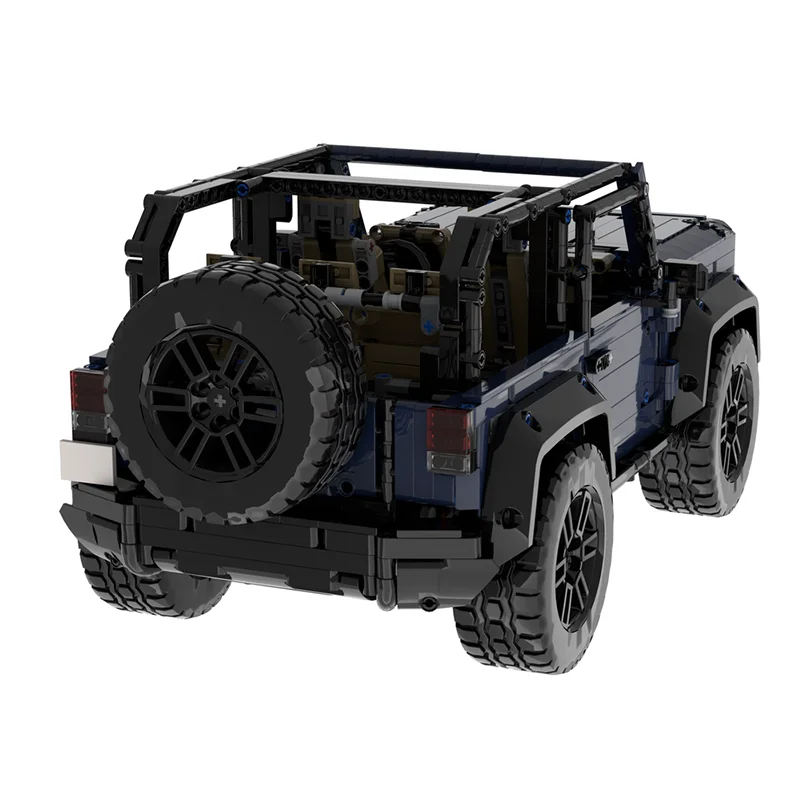2063 قطعة MOC جيب رانجلر بمحركات نموذج فني اللبنات هدية الكريسماس العمارة لتقوم بها بنفسك لعبة فكرة التعليم للأطفال #2