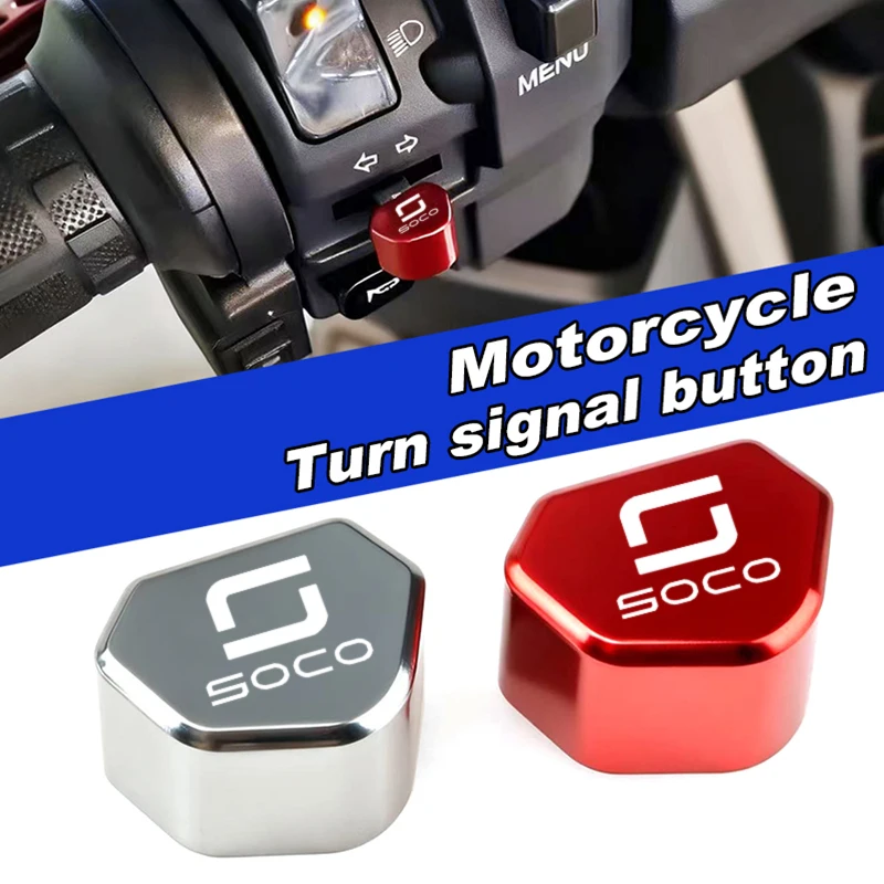 Piezas de repuesto del botón del interruptor de señal de dirección de la motocicleta para Super Soco CPx CUmini CUx TC Max accesorios del interruptor de dirección