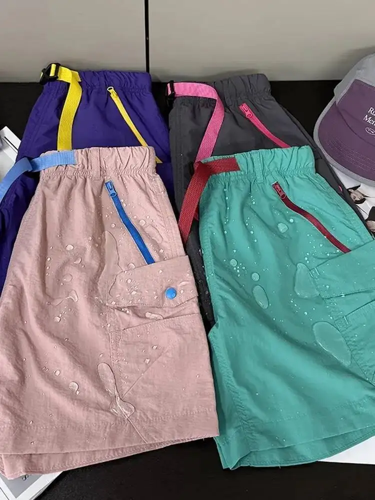 

Lightweight Breathable Waterproof Outdoor Workwear Orts Women's Summer Casual Durable High Waist Wide Leg Pants