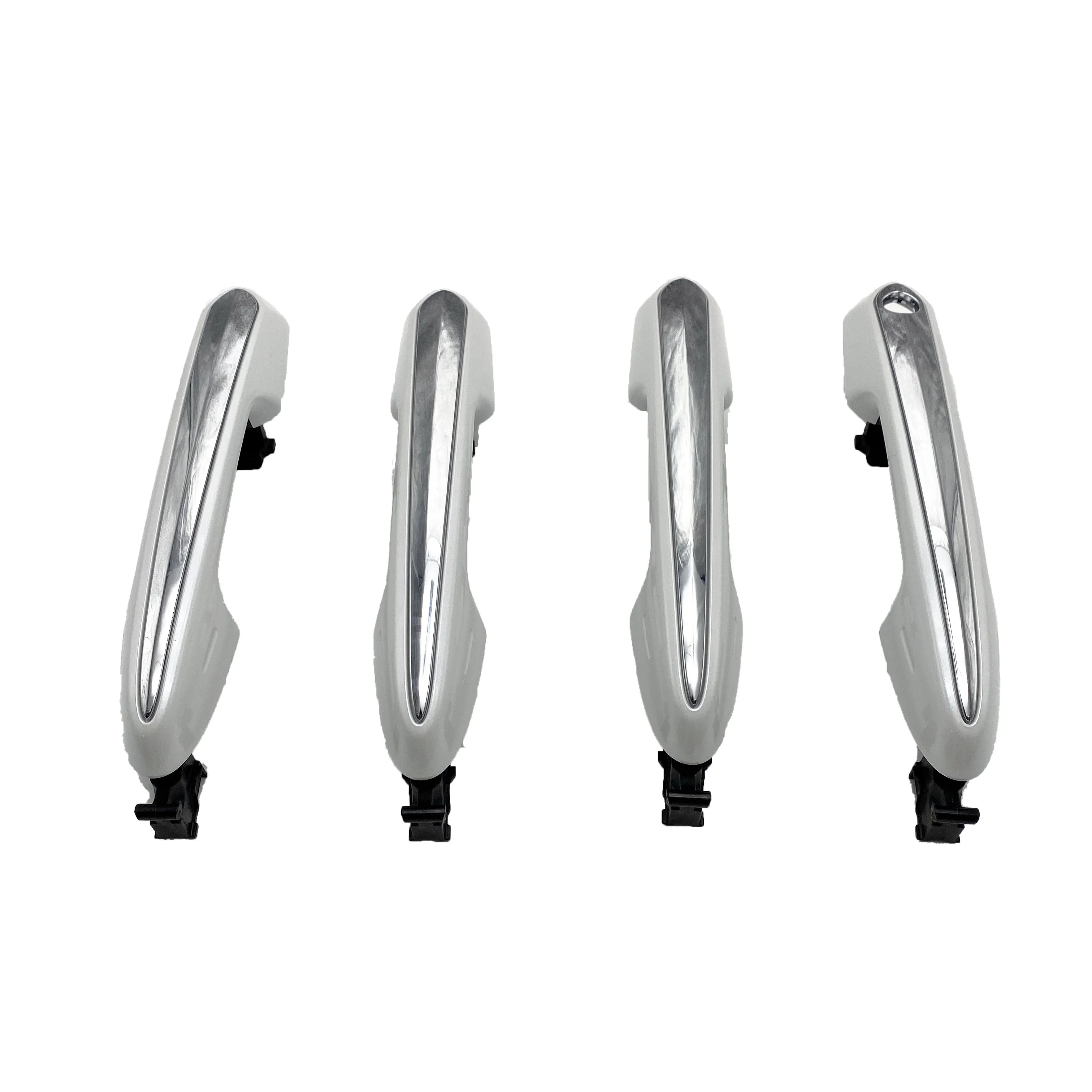 LUXESOEM Car Door Handle for Land Cruiser LC300 2022 Doorknob Outside Pearl White with Sensor White Chromed High End Version