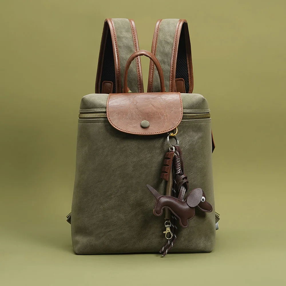 

Новый модный женский винтажный рюкзак из комбинированной кожи, вместительная сумка через плечо, дорожный рюкзак, школьный рюкзак для повседневной жизни