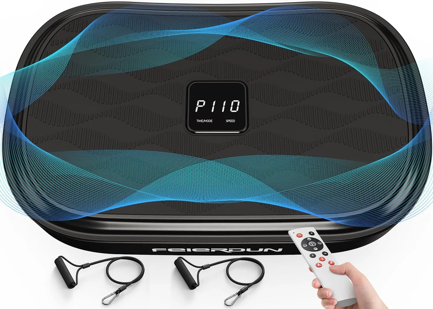 

Vibration Plate Exercise Machine, Whole Body Workout Vibrate Platform, 9 Modes Vibration Plate for Lymphatic Drainage Weight Los