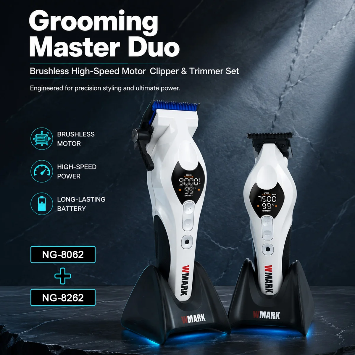 wmark-juego-de-cortapelos-profesional-para-hombre-cuchilla-dlc-motor-sin-escobillas-de-9000-rpm-con-base-cargadora-maquina-de-cortar-cabello-8062-8262