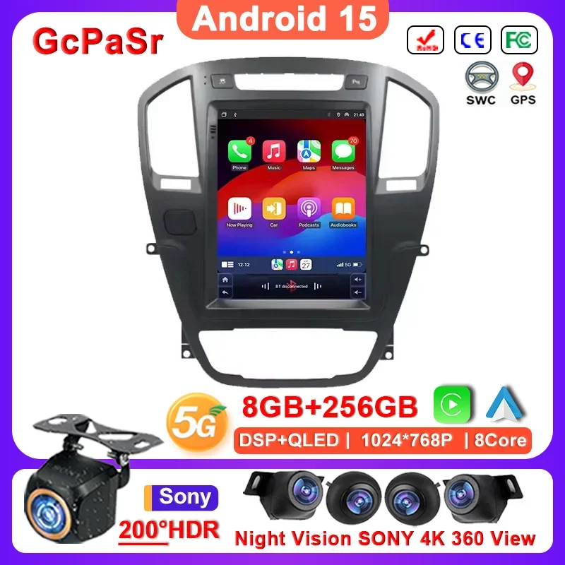 

9.7" inch Android 15 Car Radio For Buick Regal Opel Insignia 1 2009-2013 GPS Navigation Stereo Head Unit Multimedia Player DVD