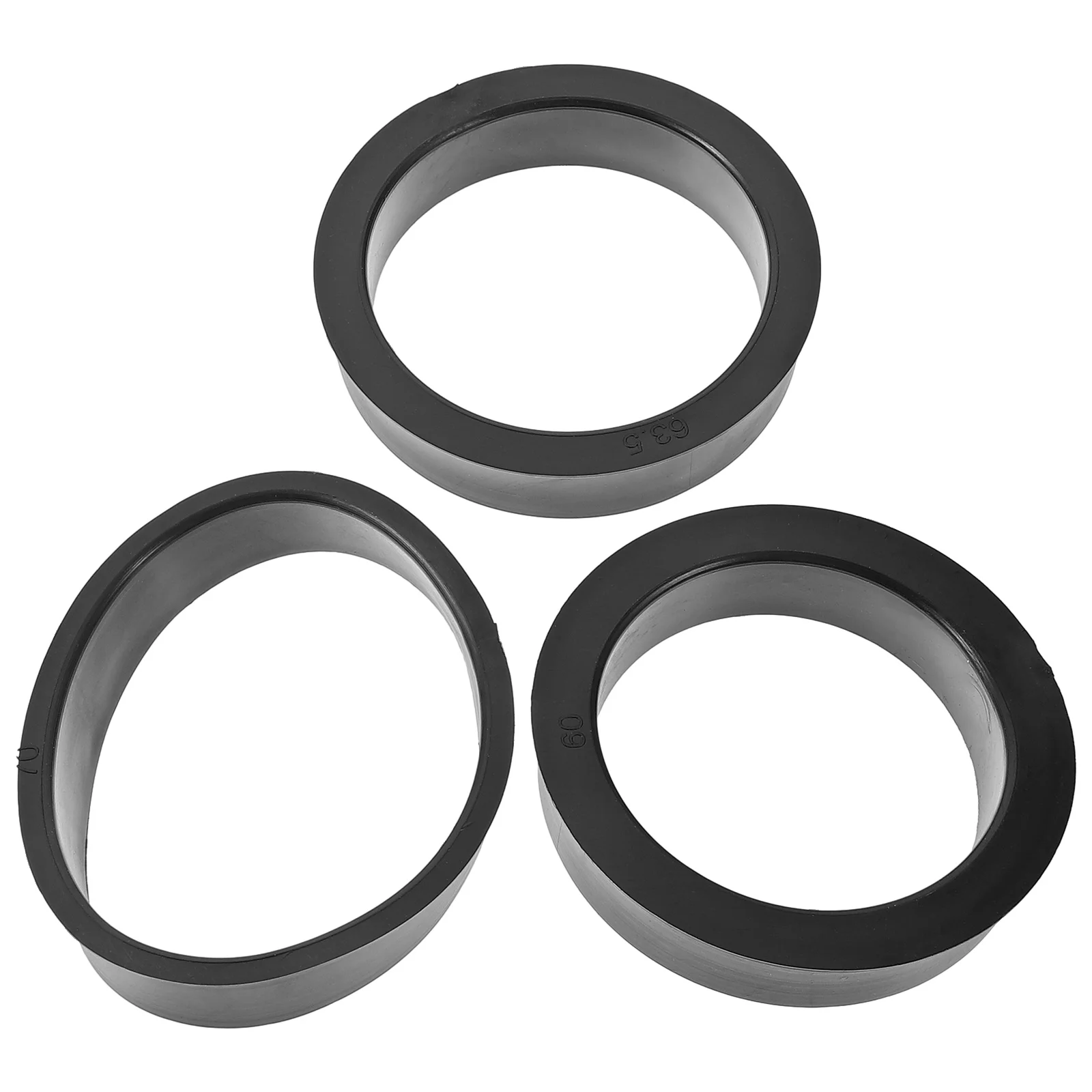 

3Pcs Adapter Rings Rubber Replacement Car Core Rings Enhance Performance Reduce Noise Vibration Improve Engine Intake Efficiency