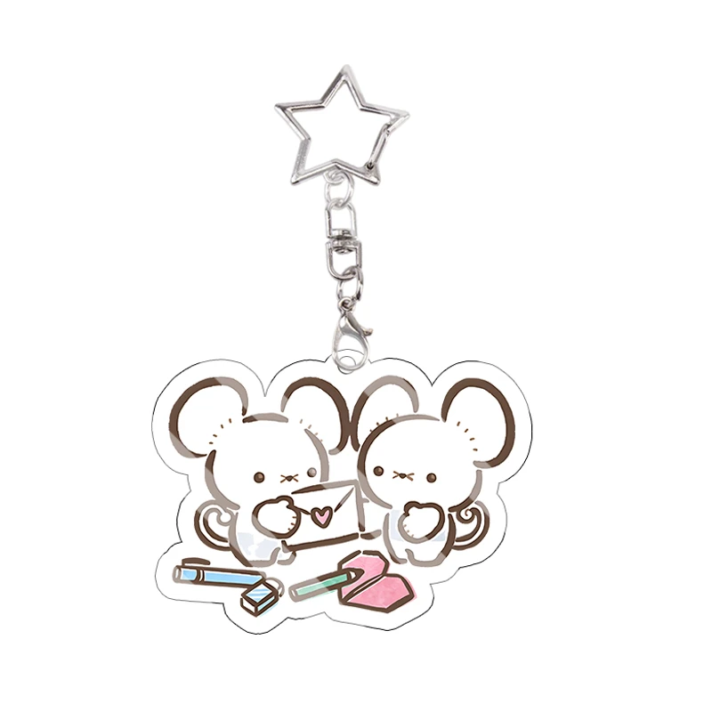 Snorlax Wigglytuff Eevee Acryl-Schlüsselanhänger Kawaii Pachirisu Trendiger Anhänger Taschendekoration Beliebte Modelle Kettenanhänger Geschenk – Detail 14