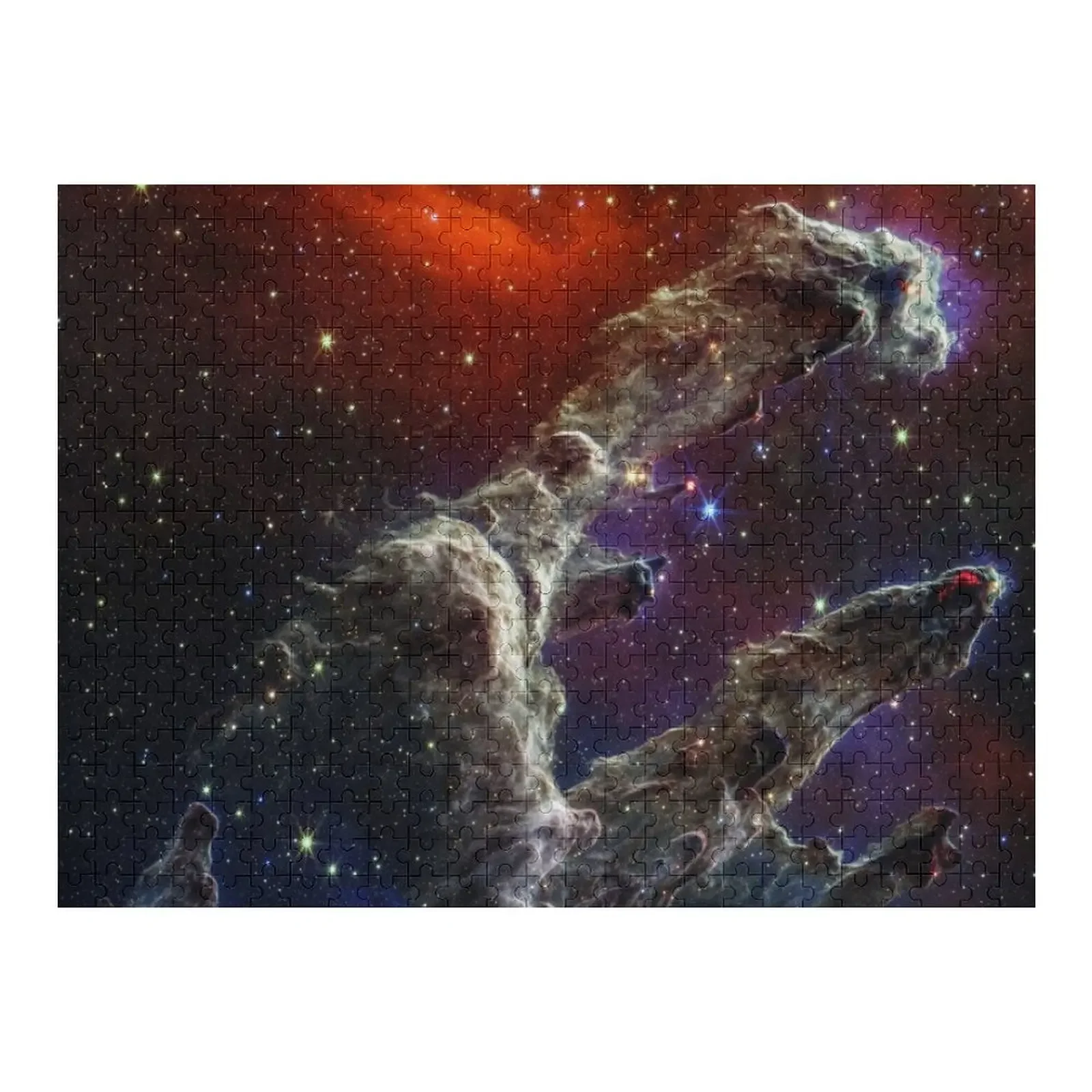 

Pillars of Creation JWST comp dark Jigsaw Puzzle Подарок на заказ Персонализированные подарки Фото на заказ Деревянная головоломка для взрослых