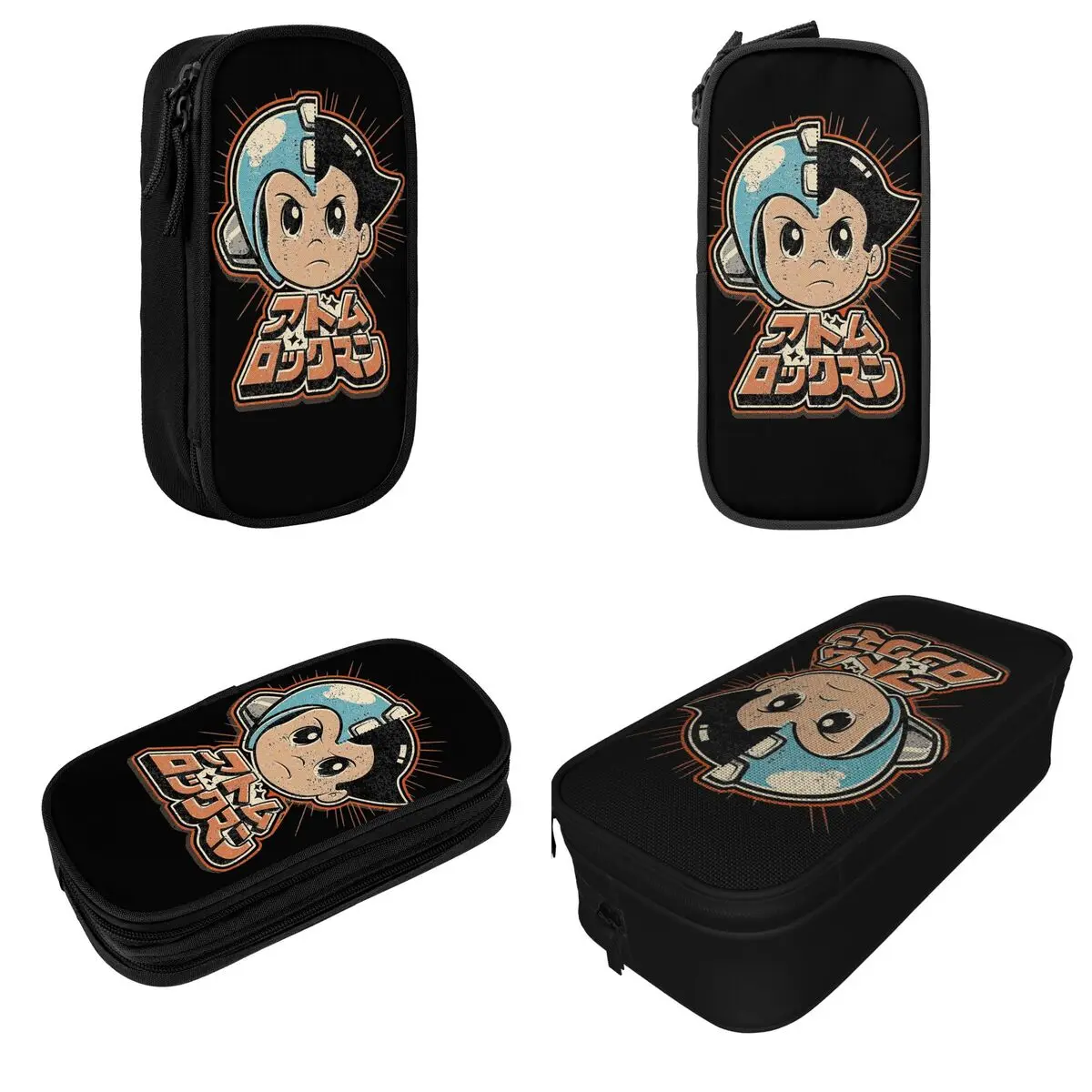 Estojo de lápis Anime Astroboy grande para estudantes, caixa de caneta criativa, bolsa de armazenamento para meninas e meninos, presente Astro Boy