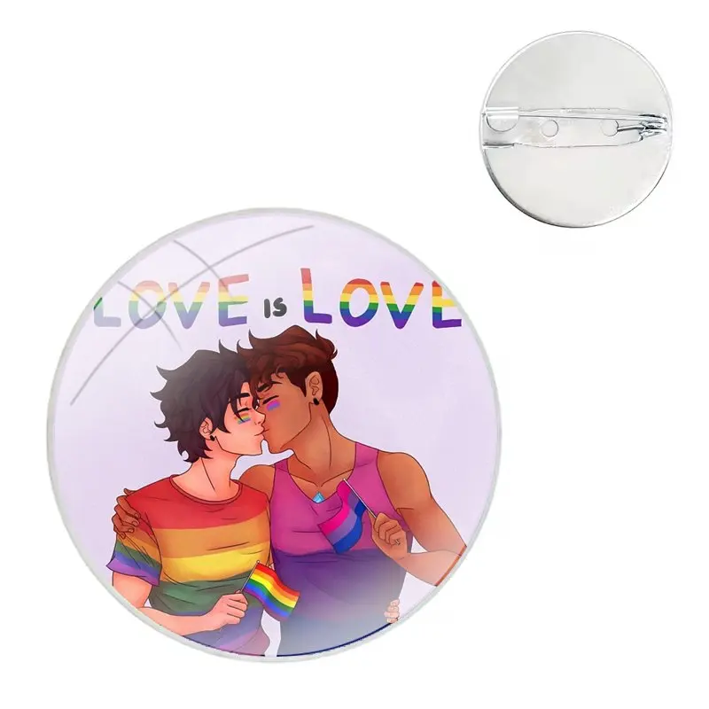 LGBTQ corazón LGBT love is Love Pin iconos broche accesorios de joyería