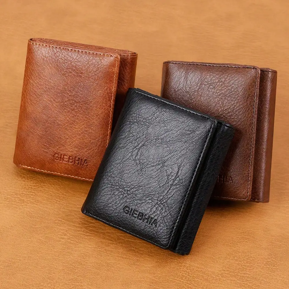 

1pc Vintage Tri-Fold Men's Wallet, Multi-Functional Credit Card Holder, Large Capacity Men's Business Wallet, Convenient To Carr