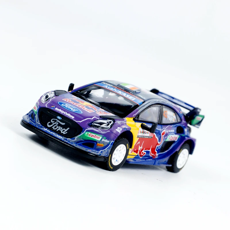 Modèles de voiture de simulation en alliage moulé sous pression, Ford Puma Rally1, #42 M dehors, pièces de collection, jouets pour garçons, cadeaux de vacances pour enfants, 1:64, 627