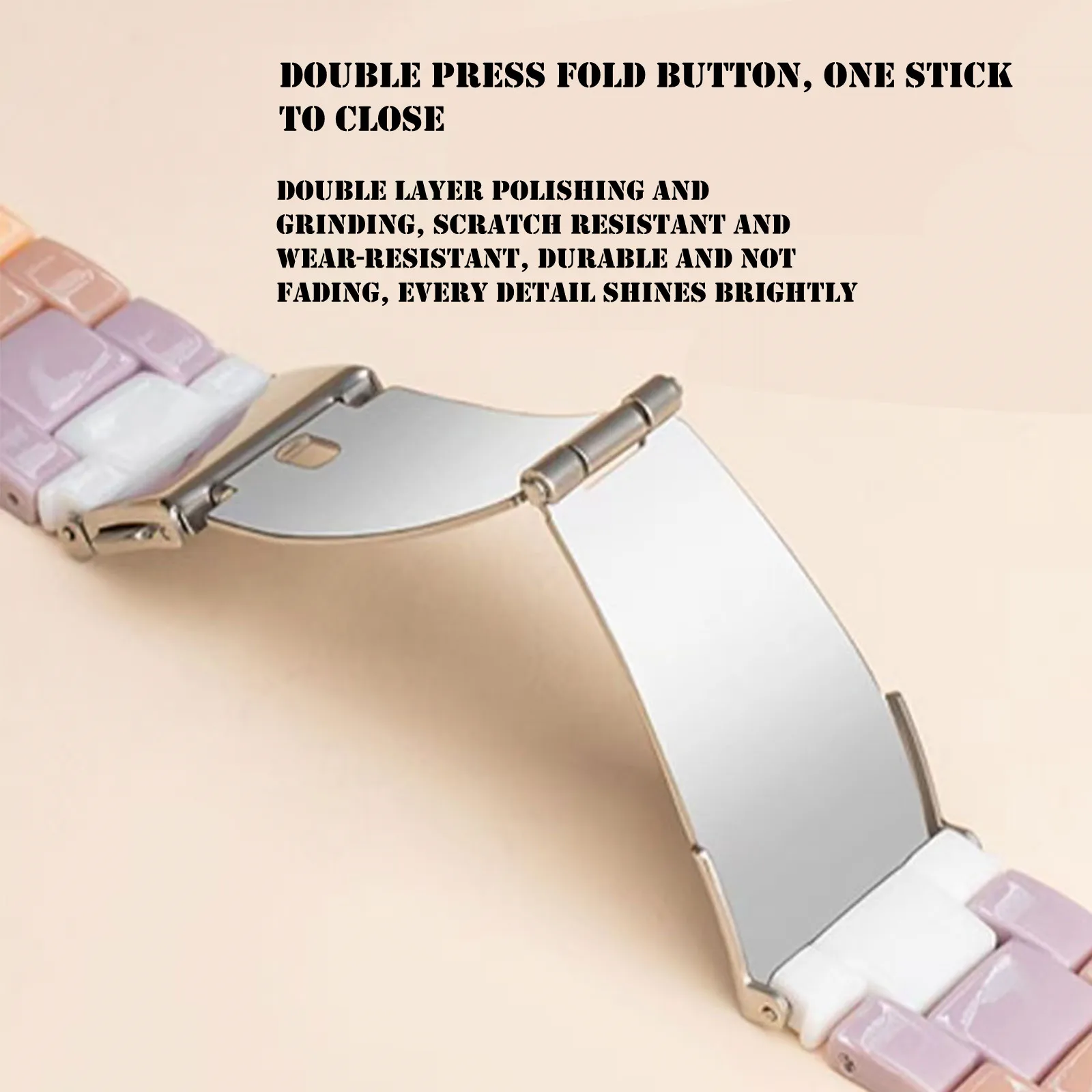 حزام أكريليك لساعة Huawei Watch Fit Band، حزام ملون قابل للتعديل