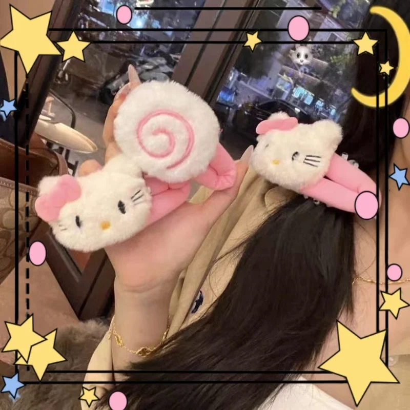 

Plush Kitty Hair Clips Adorable Girl Heart Student Side Bangs Hair Clips Cute Anime Cat Ears Hair Accessories Collection Toys