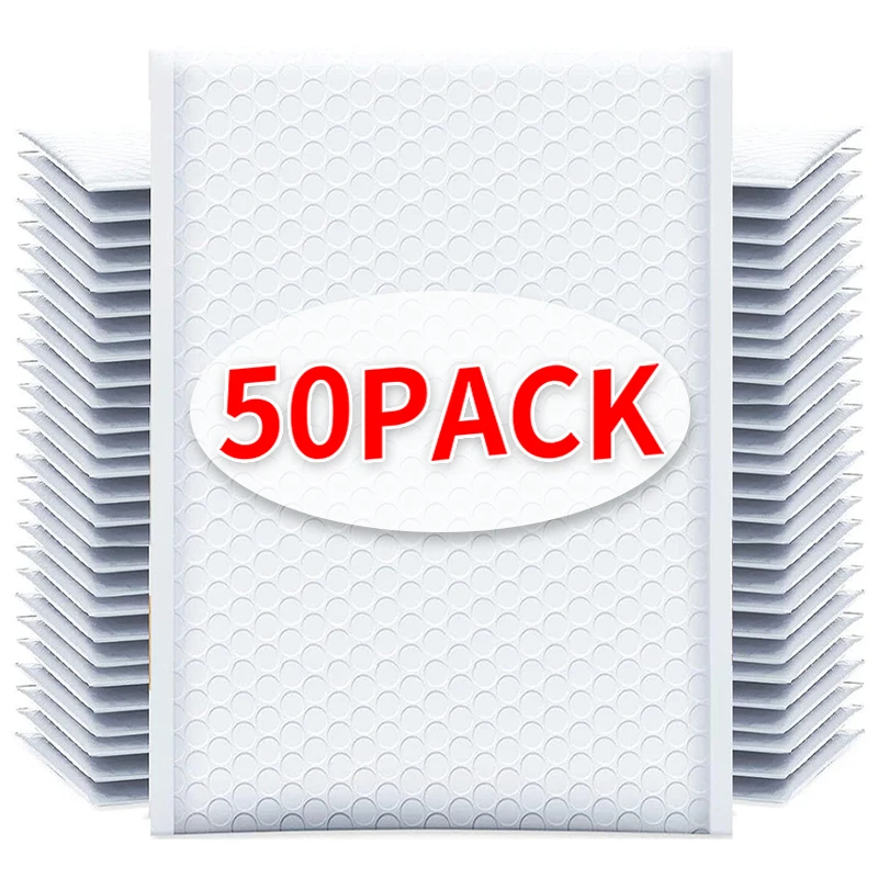 envelopes de bolha de espuma branca bolsas de envio poli bolha mailers pad auto selo bolsas de embalagem para revista 11cm 15cm 23cm 1050 pcs 01