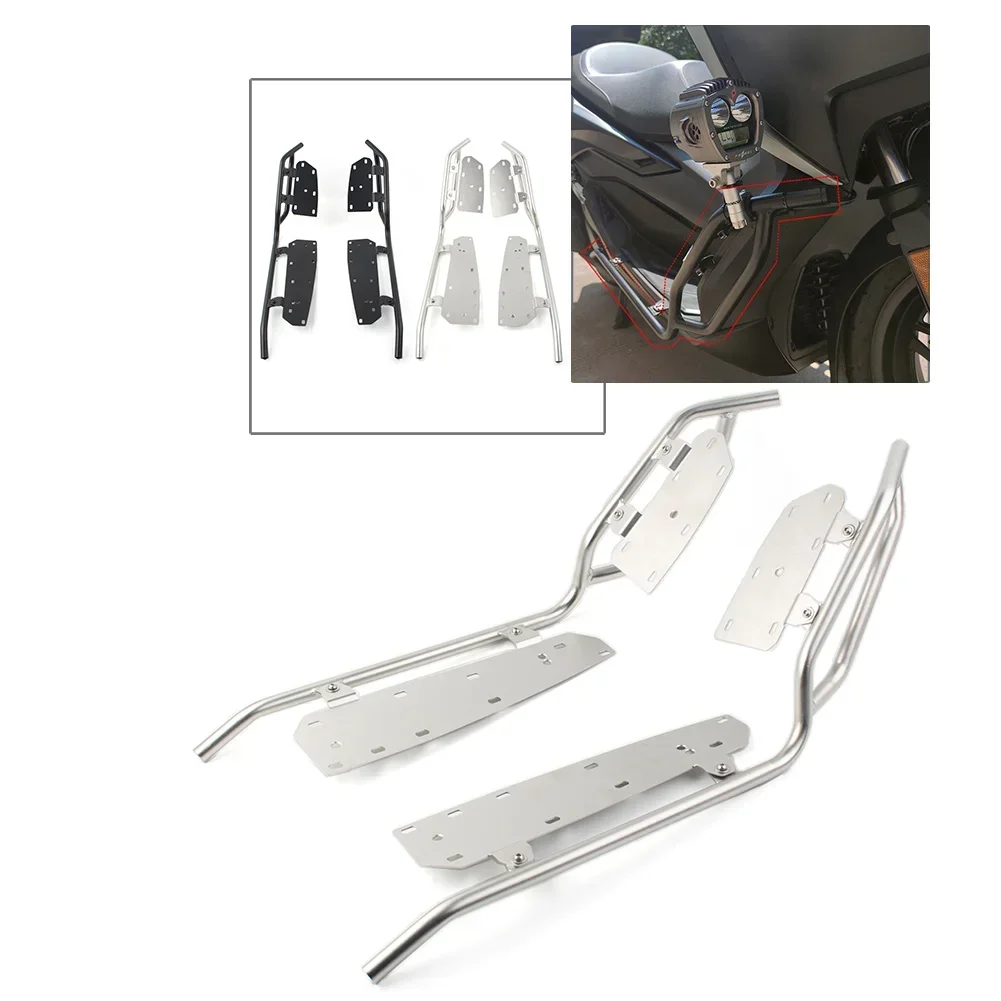 

Motorcycle Engine Guard Bumper Stunt Cage Frame For Honda Forza 350 300 NSS 350 2021 2022 2023 Black/Siver
