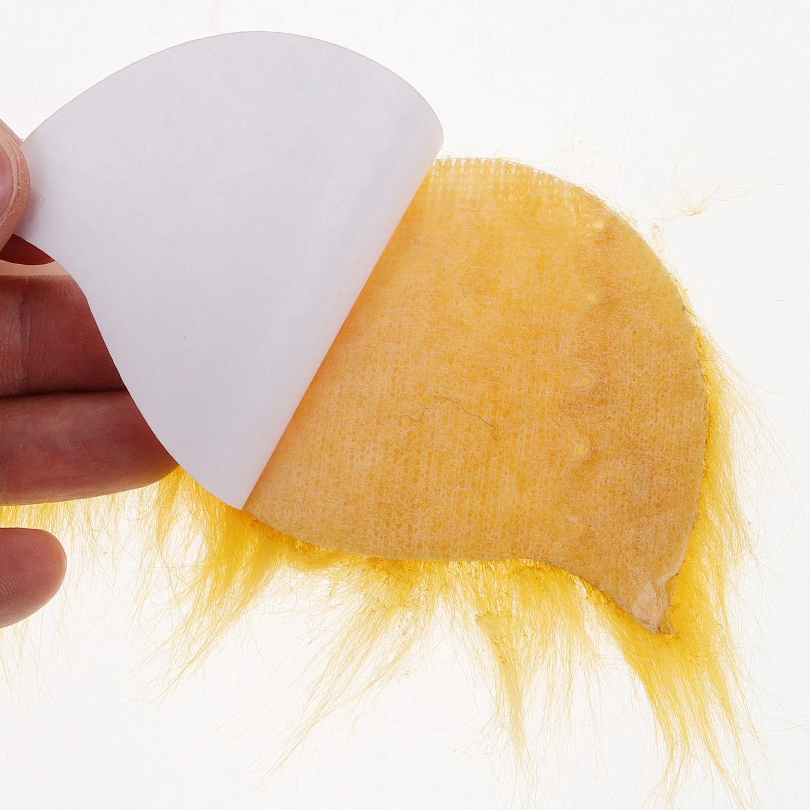 1Set Yellow Cosplay Beard Fake Eyebrow Party Supply Costume Prop Fake Mustache Lightweight Comfortable Accessory