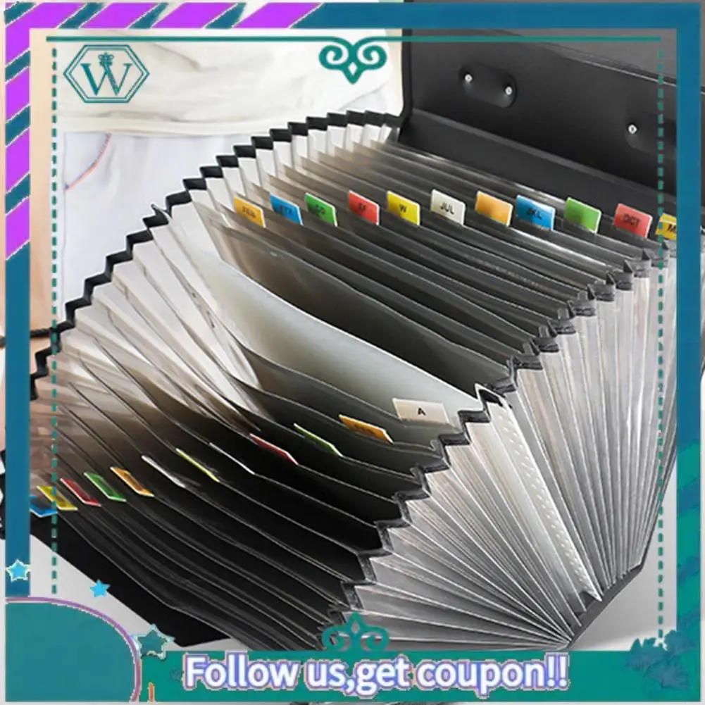 

Upgraded 26 Grid Portable Organ Bag A4 Multi-Layer File Folder For Office Students With Large Capacity Test Paper Holder
