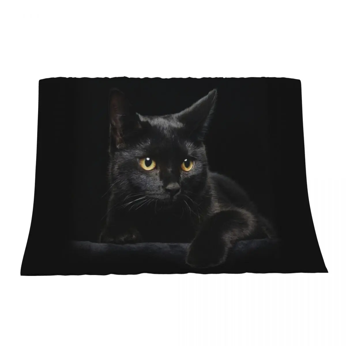 

Black Cat Throw Blanket Beautifuls Beach Baby valentine gift ideas Blankets