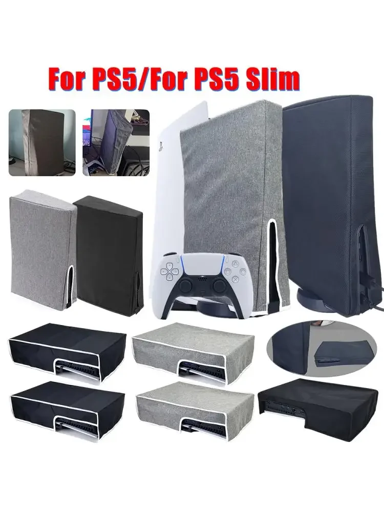 Housse Anti-poussière pour Console de jeu PS5, étui de protection hôte pour PlayStation 5, housse de protection Anti-poussière pour PS5 Slim/pour PS5