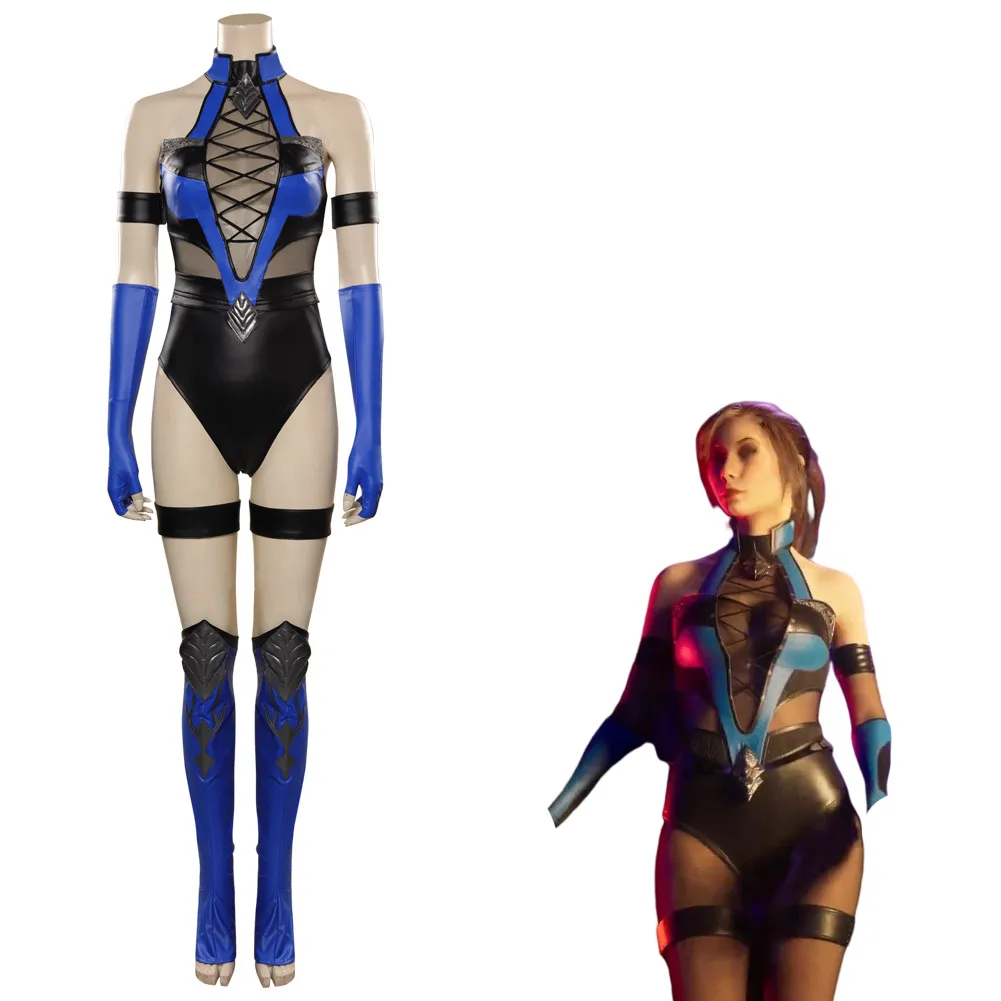 

Game Mortal Cos Kombat 4 Kitana Cosplay Costume Jumpsuit Fantasy Outfits Halloween Carnival Party Suit