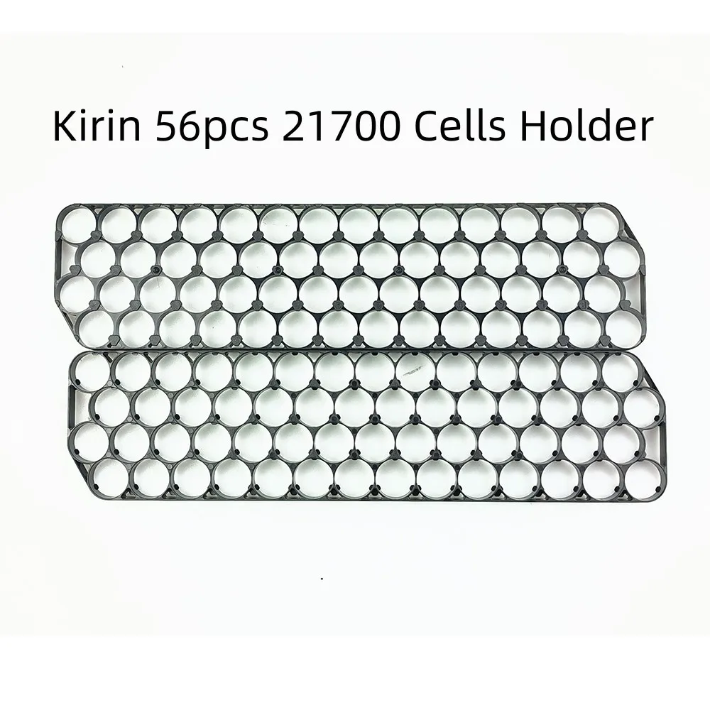 Kirin-21700 Down Tube Battery Box, Empty Battery Case, Cell Holder, 48V, 52V, 56Pcs