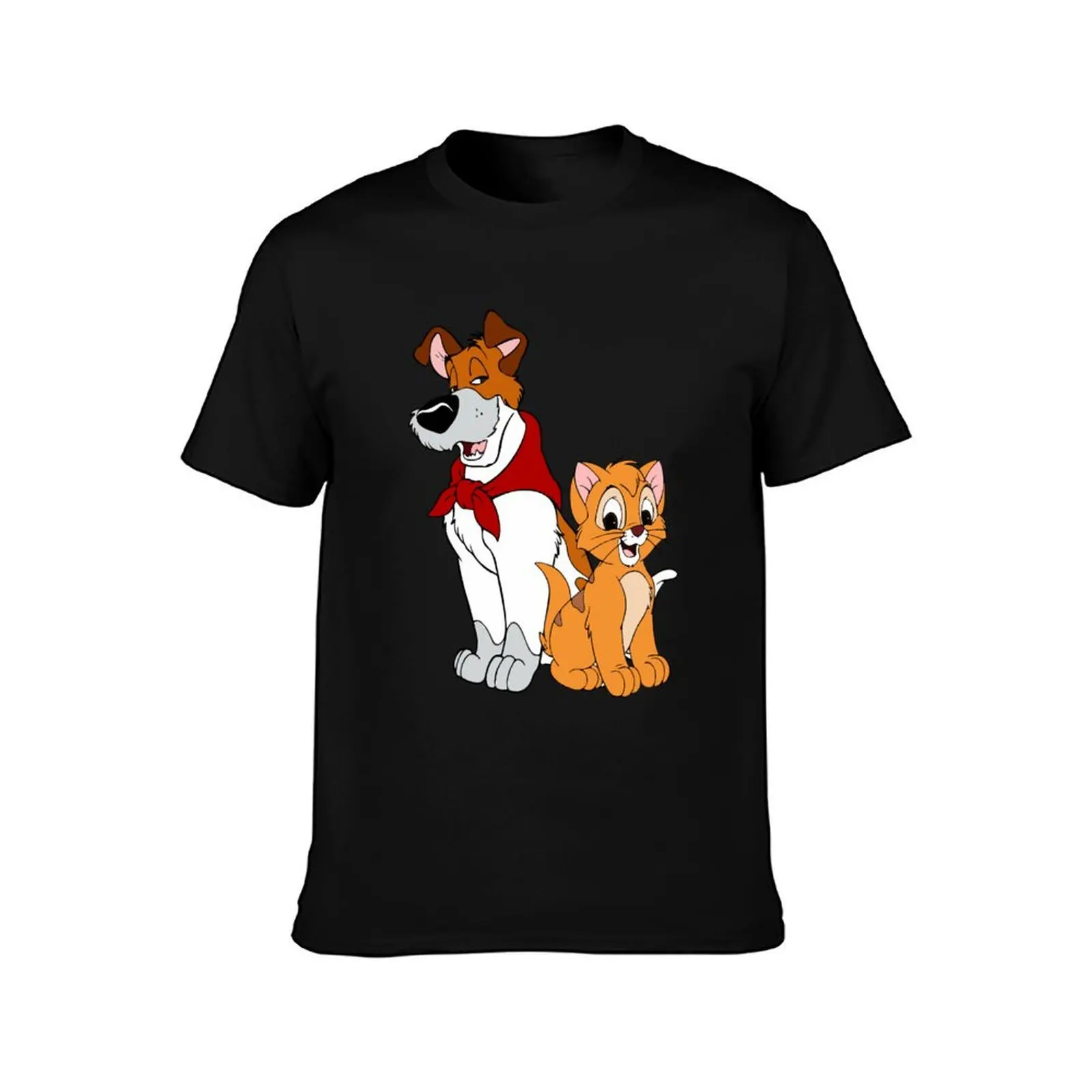 Oliver and Dodger T-Shirt Summer Casual Cotton Tee Oversized Streetwear Tops Vintage Graphic Print Loose Fit Short Sleeve