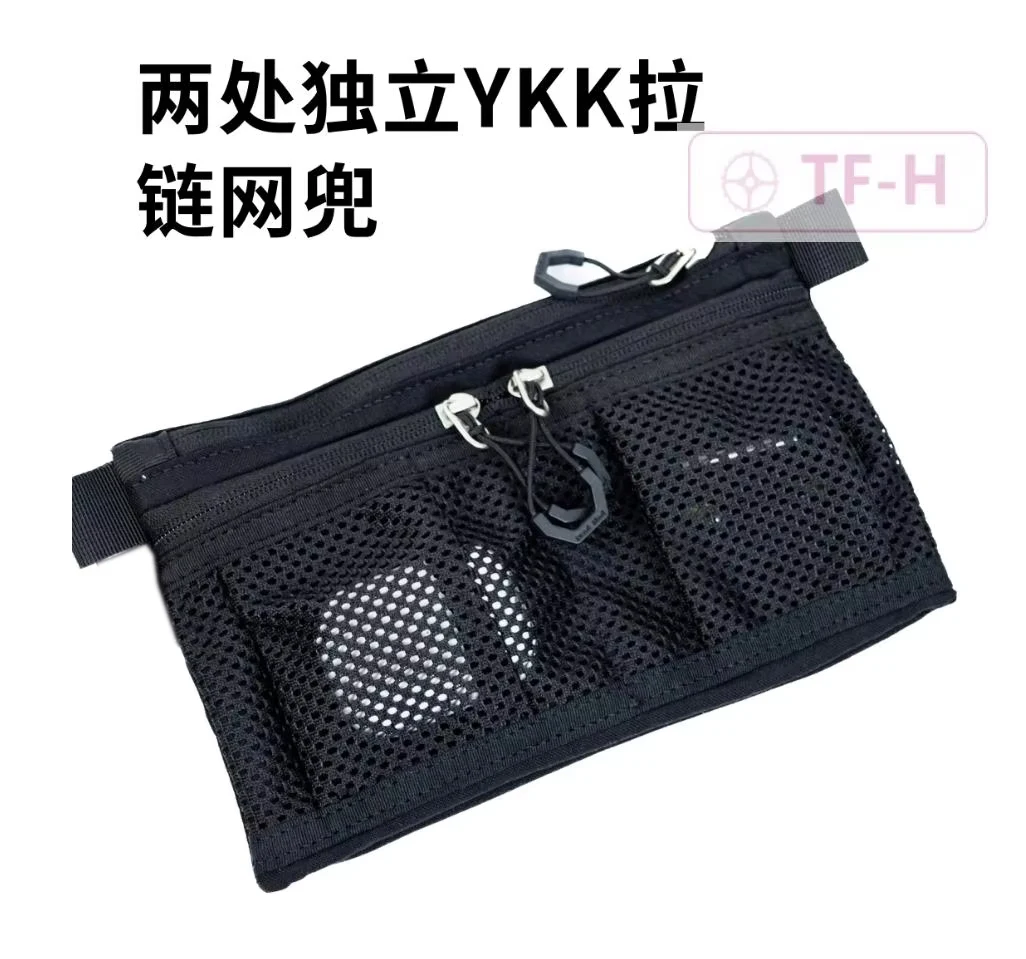 Hakenschlaufe Innenmodul Reißverschluss Aufbewahrungstasche Taktischer Rucksack EDC Separate Aufbewahrungsplatte Transparent/Netztasche/Elastischer Halter – Detail 2