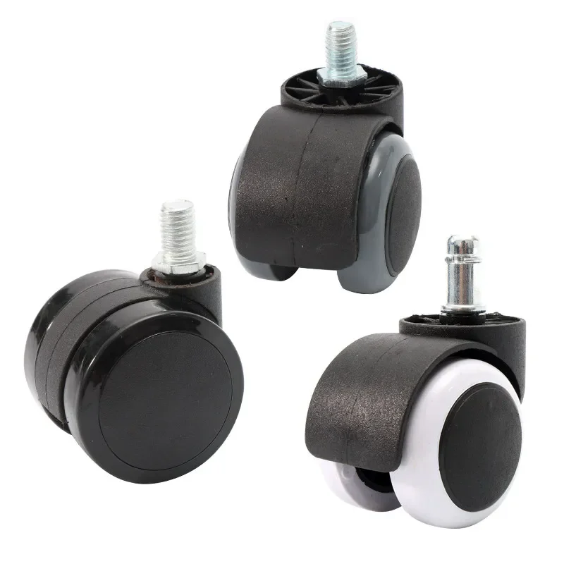 5 Pcs  2/2.5 Inch 10/11mm Swivel Chair Universal Wheel Boss Seat Casters E-sports Roller Accessories Computer Office Pulley