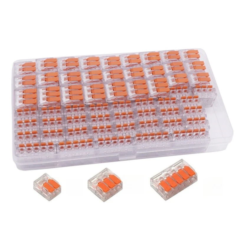 

‌ Клеммная колодка для быстрого подключения LT-412, 85 шт., для твердого/ниточного провода, соединительный разъем 1 в-2 выхода для электриков и поделок