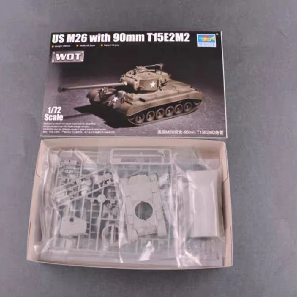 

Trumpeter 07170 масштаб 1:72 США M26 с 90 мм T15E2M2 танк автомобиля пластиковая сборная модель комплект военная игрушка