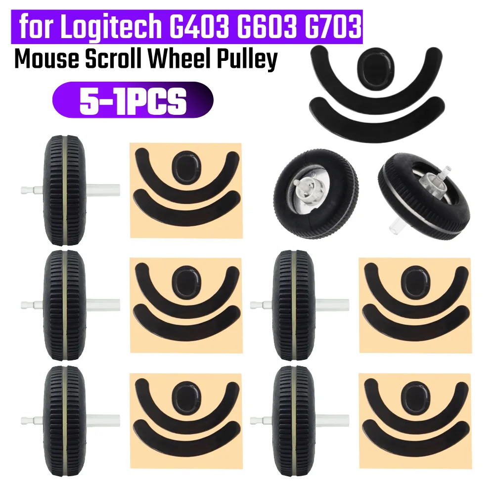 

Mouse Scroll Wheel Pulley Feet Pad Replacement Plastic Rolling Wheel Mouse Roller for Logitech G403/G603/G703