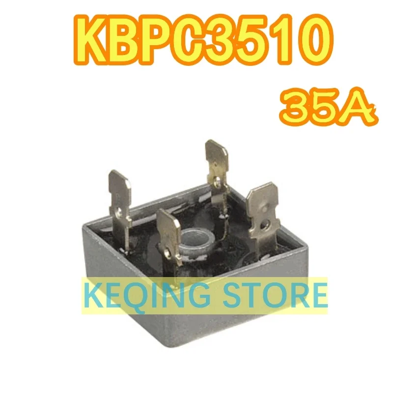 1PCS KBPC3510 35A 1000V Copper feet  Large chip Single-phase bridge rectifier square bridge