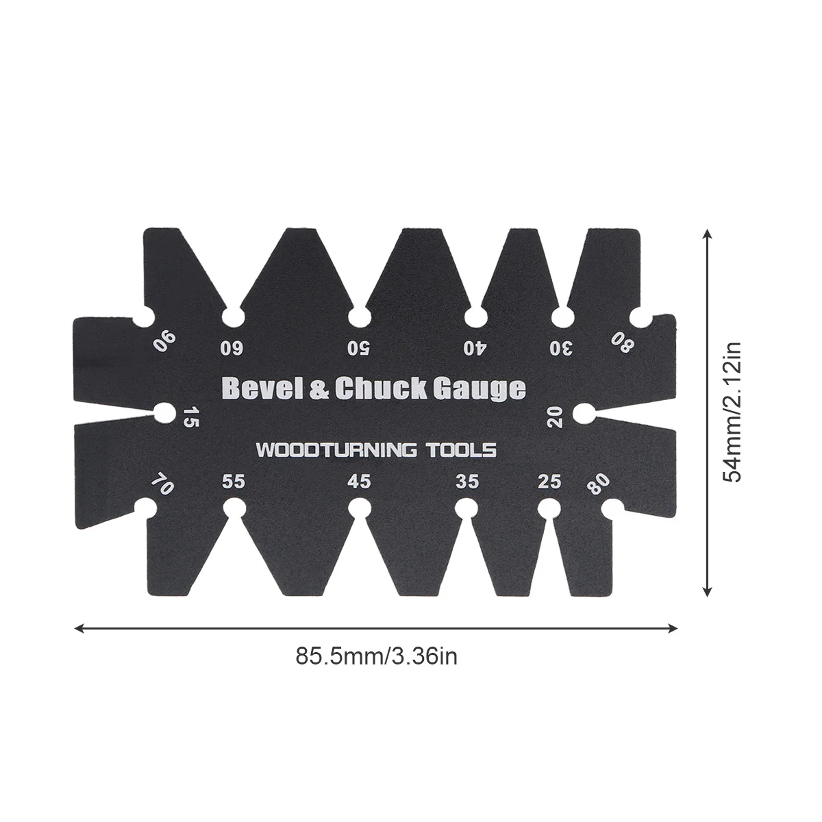 Bevel Gauge 15° to 90° Screw Pitch Gauges Chuck Wood Turning Tools Planer Cutting Edge Measure Angle Template