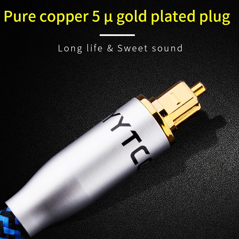 YYTCG cyfrowy optyczny przewód Audio Toslink SPDIF kabel koncentryczny do wzmacniaczy HiFi odtwarzacz Blu-ray Xbox 360 Soundbar kabel światłowodowy