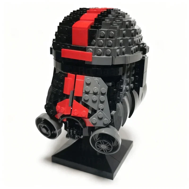 

678PCS MOC Star Battle Hunter Helmet Collection Model Building Blocks Creative Assembly Display Home Decor Construction Gift Set