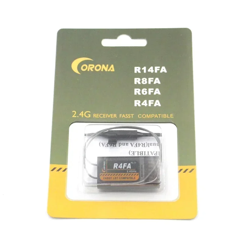 Corona R4FA/R6FA/F8FA/R14FA 2.4Ghz Dual Antenne FASST LBT Compatibel FUTABA Ontvanger Receptor Voor RC FPV Vaste vleugel Drones Onderdelen