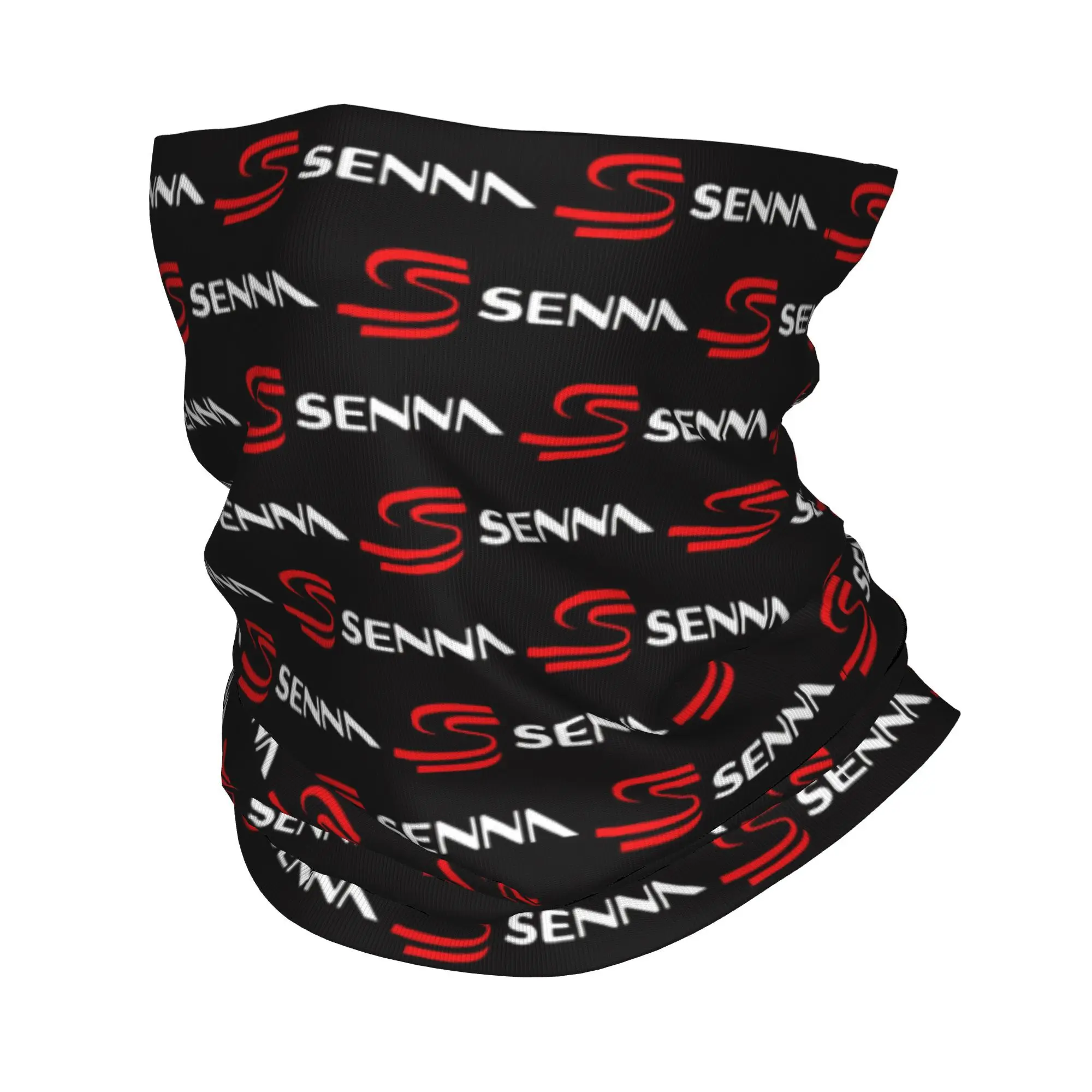 Custom New Hot  Ayrton S-Sennas Bandana Neck Warmer Women Men Winter Ski Tube Scarf Gaiter  Face Cover