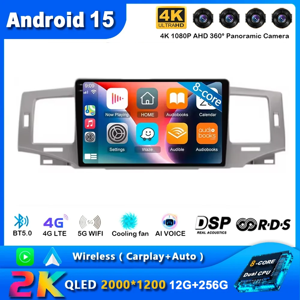 

Android 15 for Toyota Corolla 9 E120 2004 - 2006 Car Radio Multimedia Player Navigation Stereo GPS Auto Head Unit No 2 Din DVD