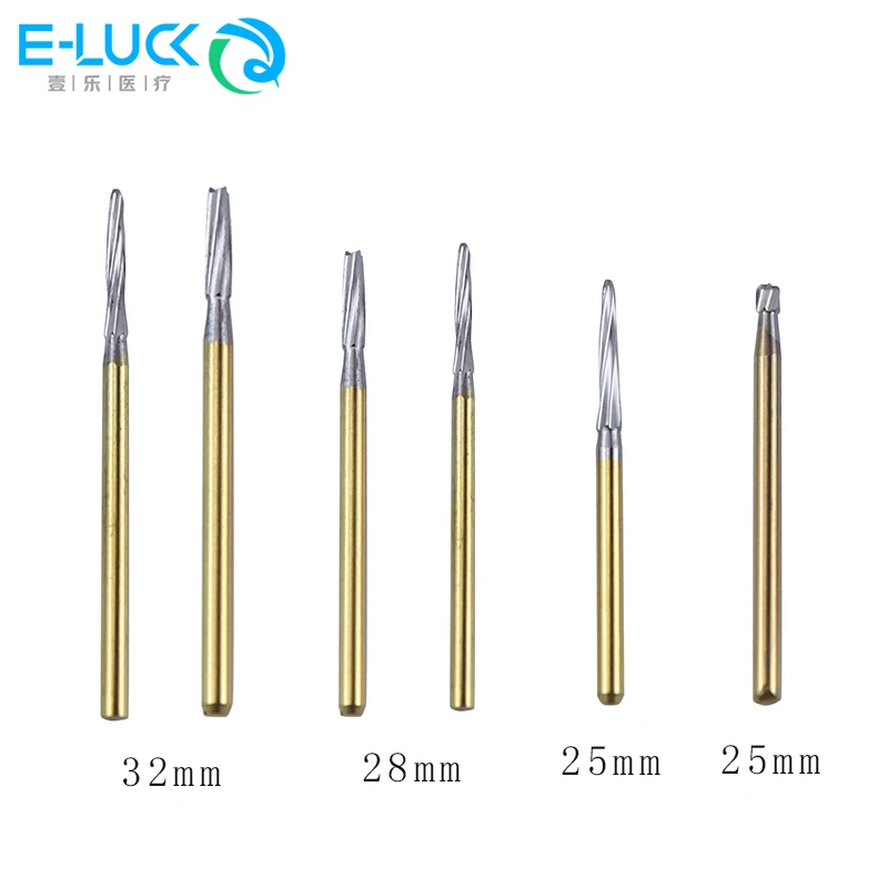 Dental Tungsten Carbide Burs Trimming Finishing Burs Drills 1.6mm FG for High Speed Handpiece 5pcs/box