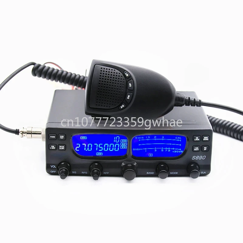 Imagem -02 - Intercomunicador de Rádio Móvel Montado em Carro S890 ai Redução de Ruído cb am fm Ssb Lsb Usb pa 27mhz