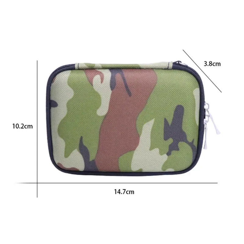 Nworld Carry Case Cover per 2.5 pollici Power Bank Military Green USB External WD seagate HDD Hard Disk Drive Protect Bag Case