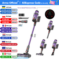 S18 Handheld Wireless Vacuum Cleaner 45kPa 500W Power 6 in 1 Cordless Vacuum Cleaner LED Display Handheld Dust Mite Sweeper