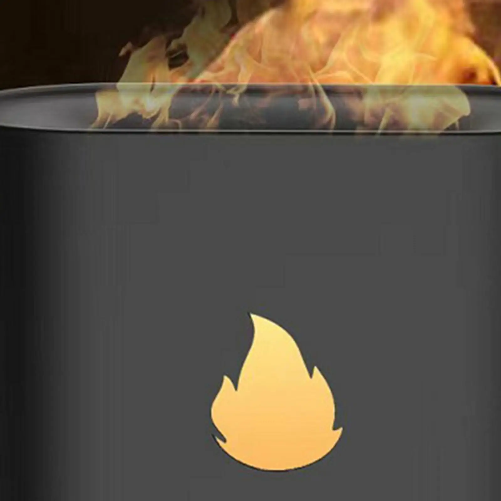 3D เปลวไฟ Night Light Humidifier ชาร์จ USB Quiet Aromatherapy Diffuser